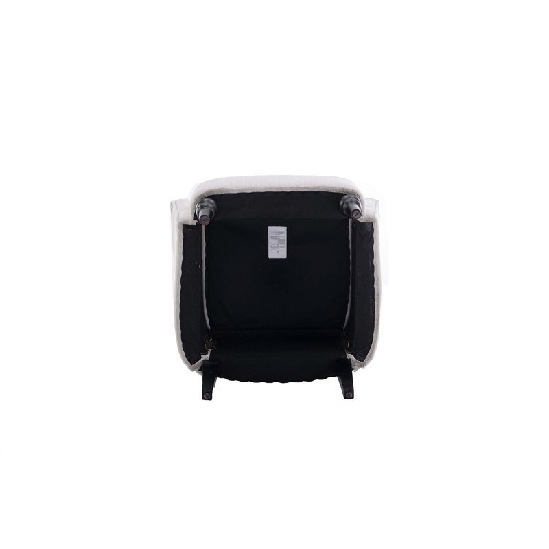 Domari Upholstered Armchair, White Linen