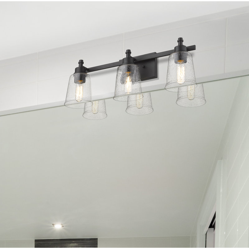 Éclairage pour meuble-lavabo à 3 lumières à intensité variable Masham, Noir mat