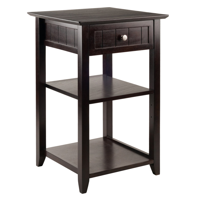 Burke Modern Coffee Storage Printer Stand in Solid and Composite Wood, 31.1" H X 19.84" W X 19.84" D