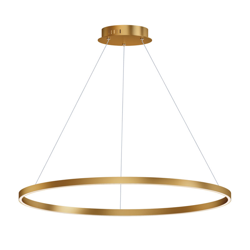 Groove 5CCT-Single Pendant, Gold, 10" H x 40" W x 40" D