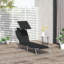 Chaise longue pliante avec abat-jour réglable et inclinable à 4 niveaux-1193585410