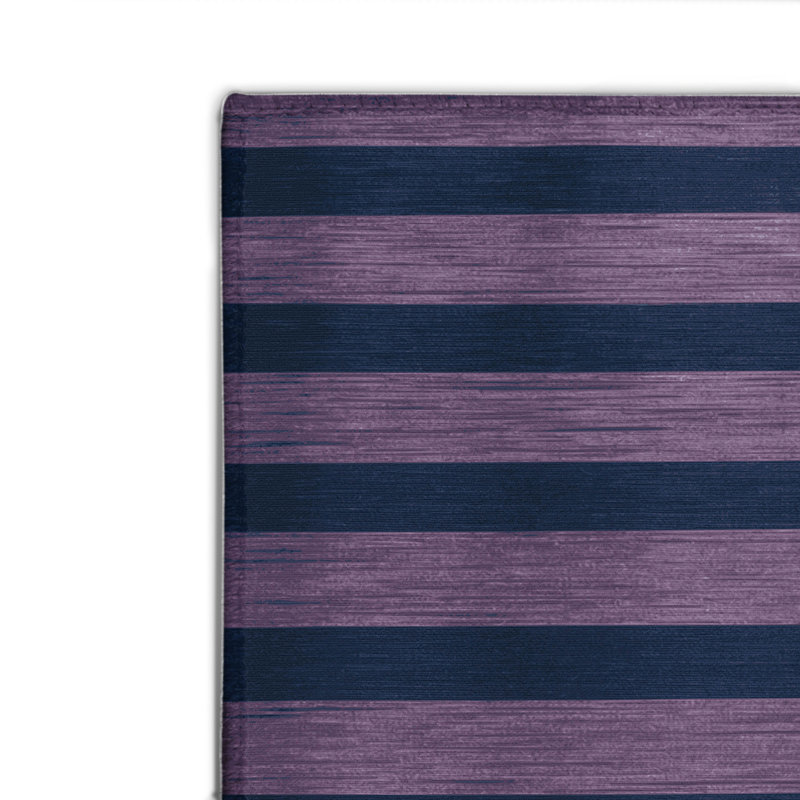 Tapis intérieur / extérieur bleu HorizontalStripes, Rectangle 4pi x 6 pi