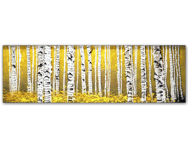« sol jaune » par roderick stevens, reproduction d’art sur toile tendue, H 16 po x l 47 po x P 2 po