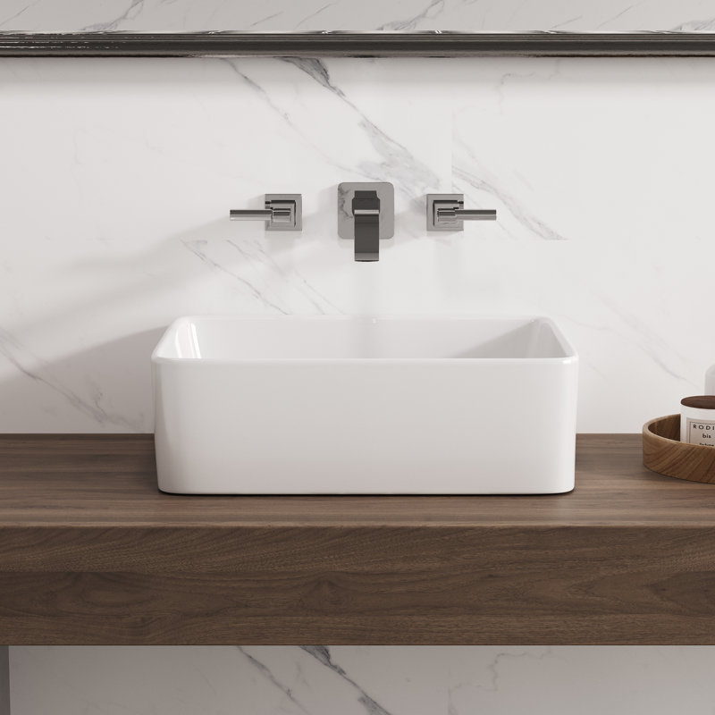 Lavabo de salle de bain rectangulaire ELLAI