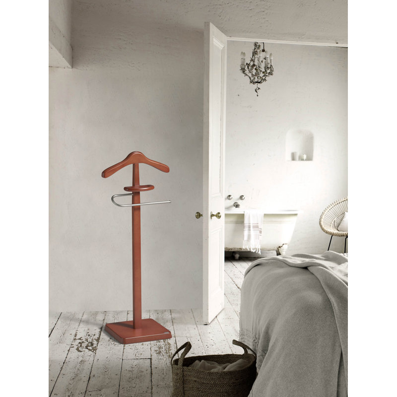Freestanding Valet Stand, Cherry