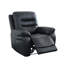 Ensemble de canapé de salon inclinable en cuir et PVC 3 pièces avec porte-gobelets, charge sans fil et lumières DEL Sterling