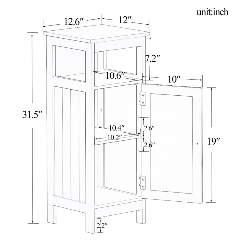 Armoire de salle de bain à revêtement - Unité de rangement blanche compacte et fonctionnelle