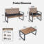 Ensemble de meubles de patio 4 pièces avec balcon et véranda-1465654185