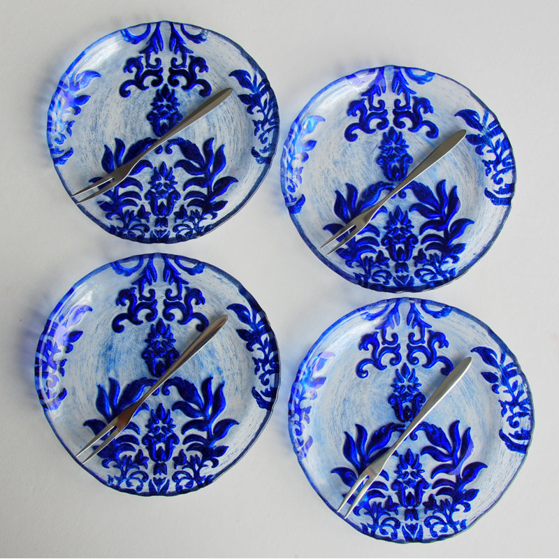 Ensemble de assiettes hors-d’œuvres 6,5" Armas, Bleu velours