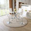 Ensemble de 2 tables de bar et tabourets de bar réglables en verre Modern-134367286-134367289