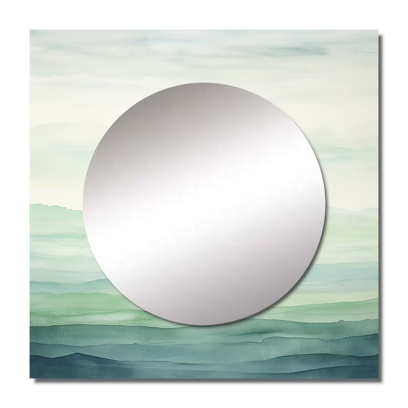 Kirodimal - Décoration murale miroir minimaliste pour chambre à coucher, 29 po x 29 po
