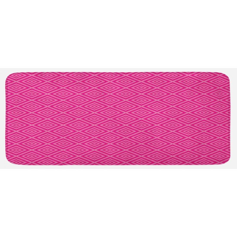 Tapis de cuisine rose foncé foncé