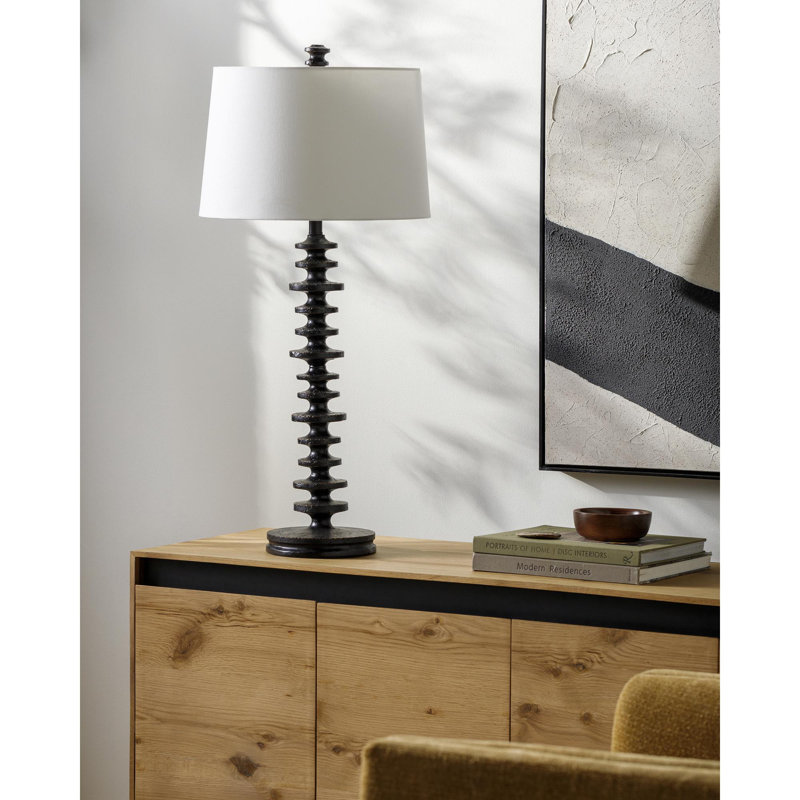 Galey Alix x Livabliss Merrill Accent Table Lamp, Black
