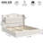 Hydraulic Lift Up Storage Upholstered Platform Bed With LED Storage Headboard, Contemporary Style-160798777