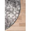 Tapis rond ikat Ashen