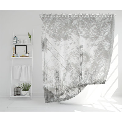 Dilraaj Polyester Shower Curtain Set