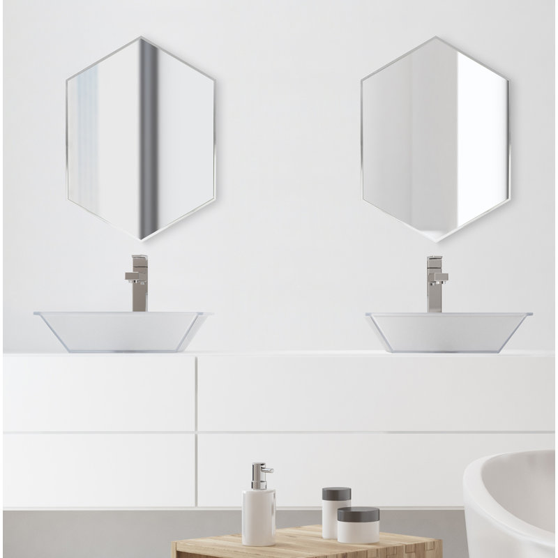 Logsdon Flat Mirror, 30.98" x 22.05", Silver