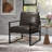 24.6" Wide Minimalist Soft Cushioned Back Upholstered Sled Base Arm Accent Chair (Set of 8)-108052976