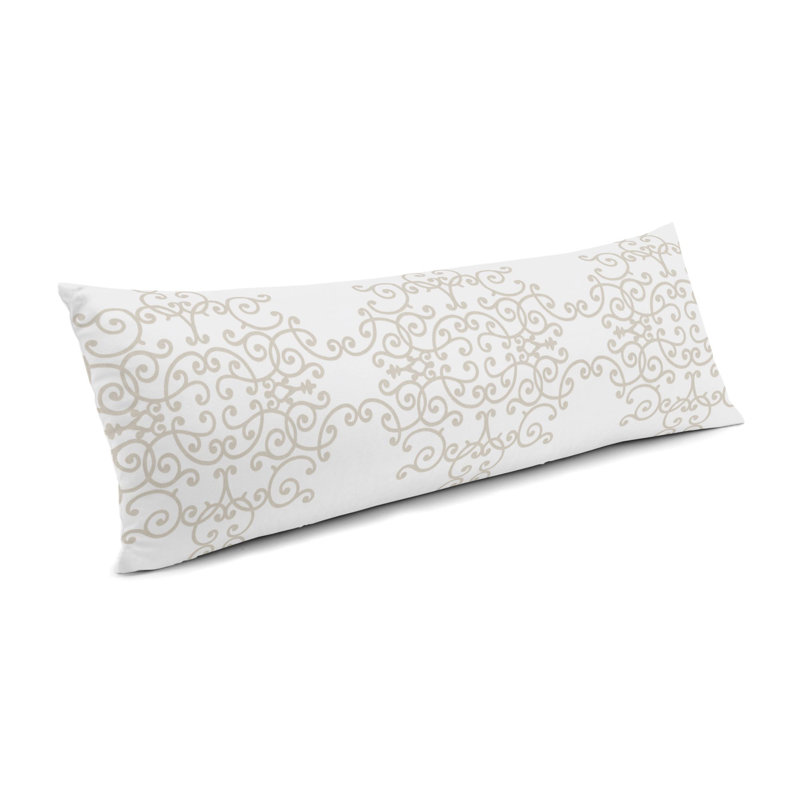 SoftScrolls Paisley Cotton Blend Throw Pillow, 14" x 36"