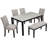 6-Piece Dining Table Set With Bench