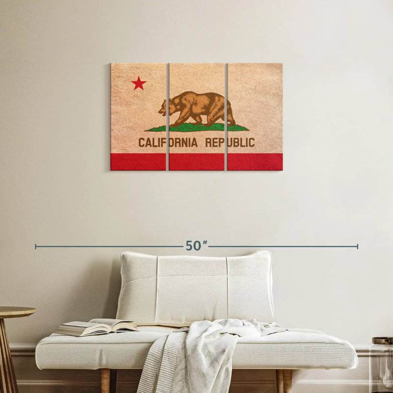 Borges California Flag, 20" H x 33" W