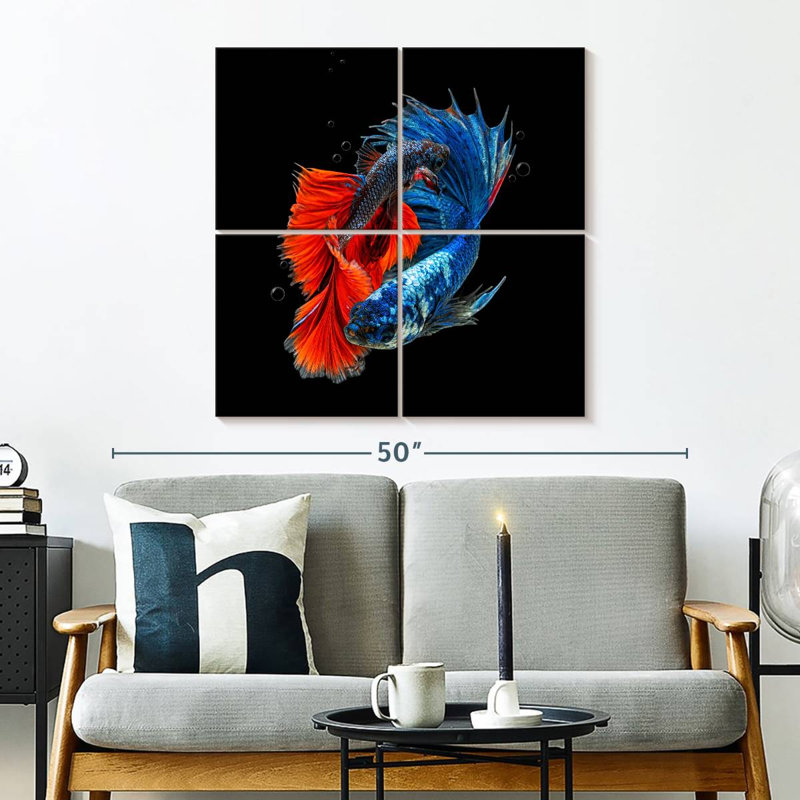 Thailand Betta Fish, H 32 po x l 32 po