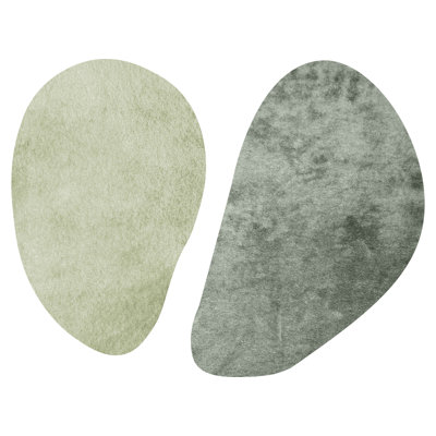 Royanna Vinyl Machine Printed Area Rug
