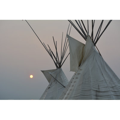 Native American Tipi's par Daylyn_Mach306 - Photographie sur toile tendue