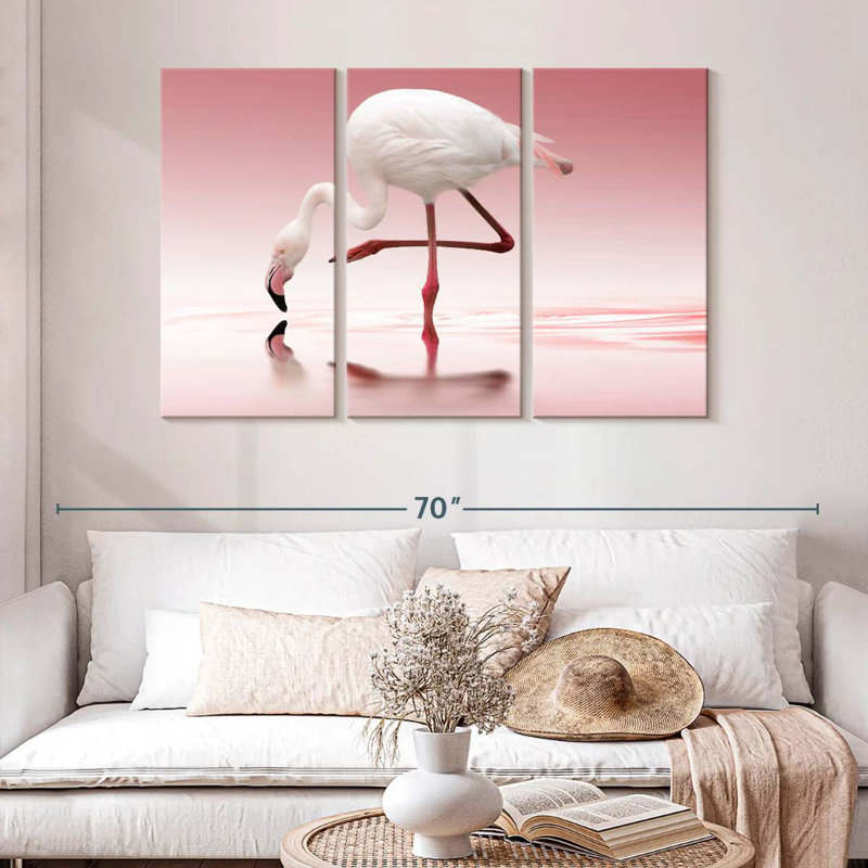 Brampt Bent Flamingo, 32" H x 50" W