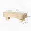 Table basse irrégulière avec plateau rabattable et compartiment de rangement caché