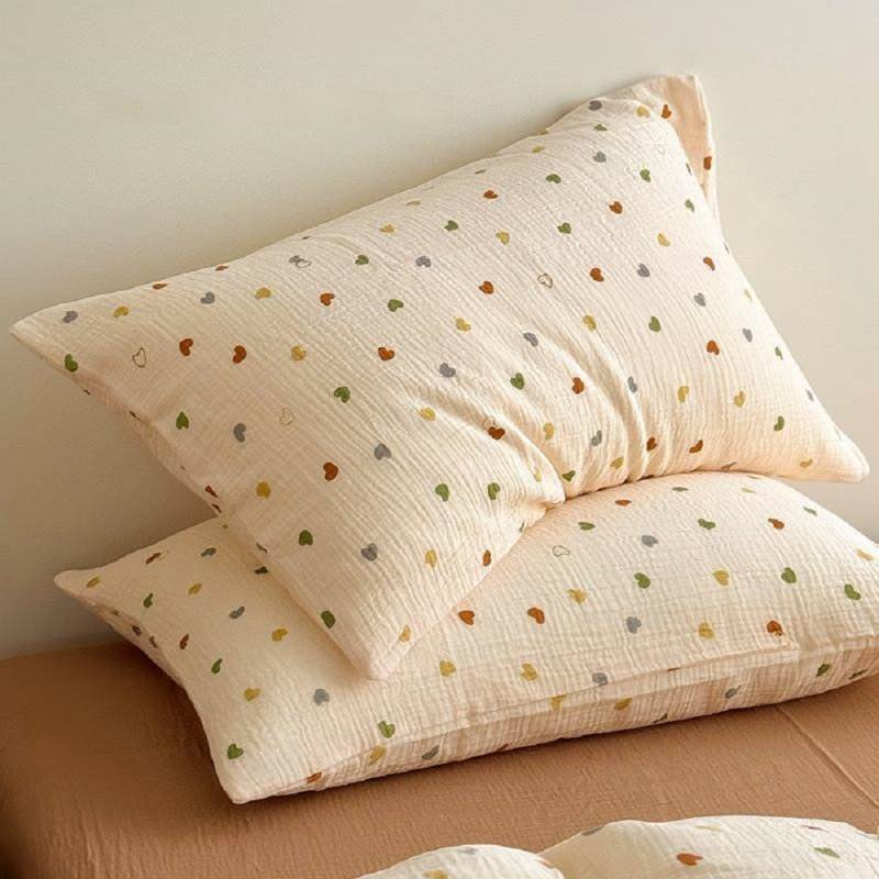 Housse de couette 100% mousseline de coton pour enfants, filles, garçons, couette chic, motifs colorés, housses de couette, housse de couette rétro