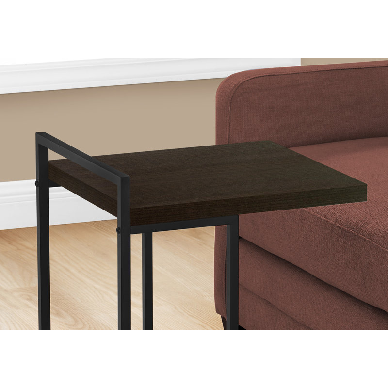Accent Table, Espresso, Black