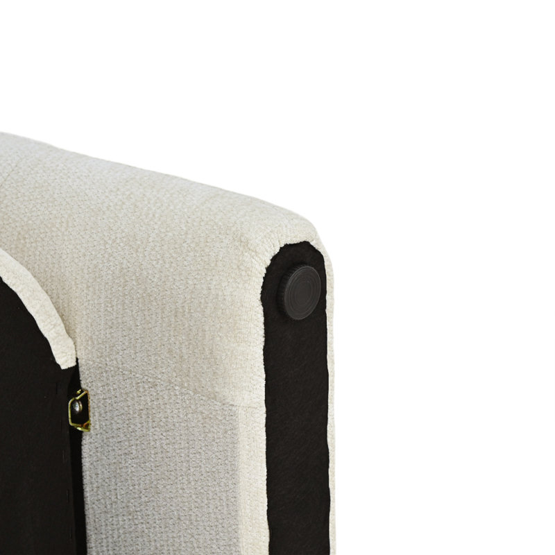 Fauteuil d'appoint 34,5 po, Chenille beige