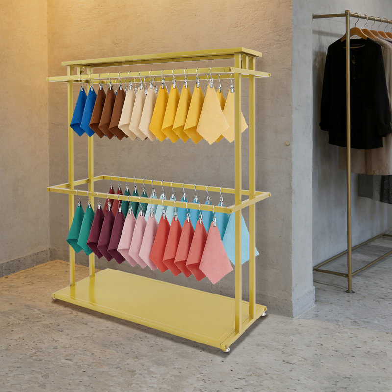 Organisateur de sol en tissu, présentoir, Doré