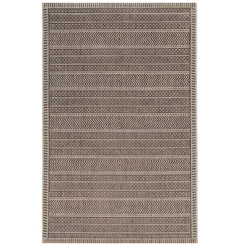 3' X 4' Mocha Polypropylene Area Rug