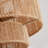 3-Light Coastal Jute Semi-Flush Mount Ceiling Light