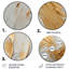 Earley - Art mural rond abstrait en métal-109589135