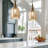 7"W Bayarmaa Textured Glass Bell-Shaped Pendant Lamp-979442805