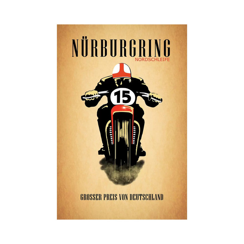 Nurburgring Nordschleife 1 Piece Wall Art on Canvas, 30.48cm H x 20.32cm W x 1.91cm D, Wrapped Canvas