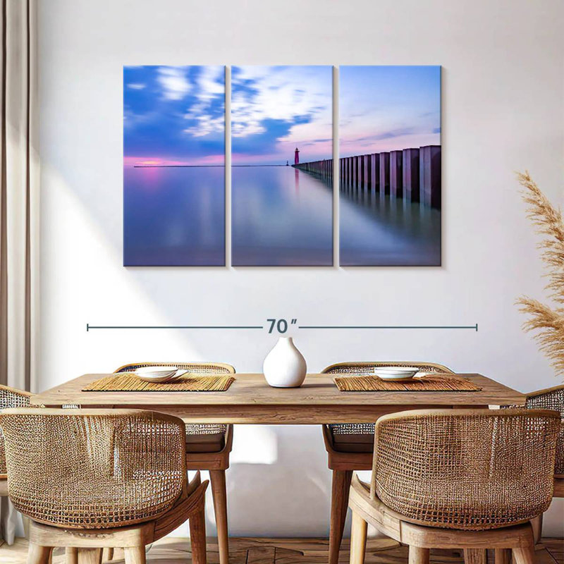 Alvord Kenosha Lighthouse, 36" H x 57" W
