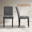 Ensemble de 4 chaises de salle à manger rembourrées Corduroy-1547112250
