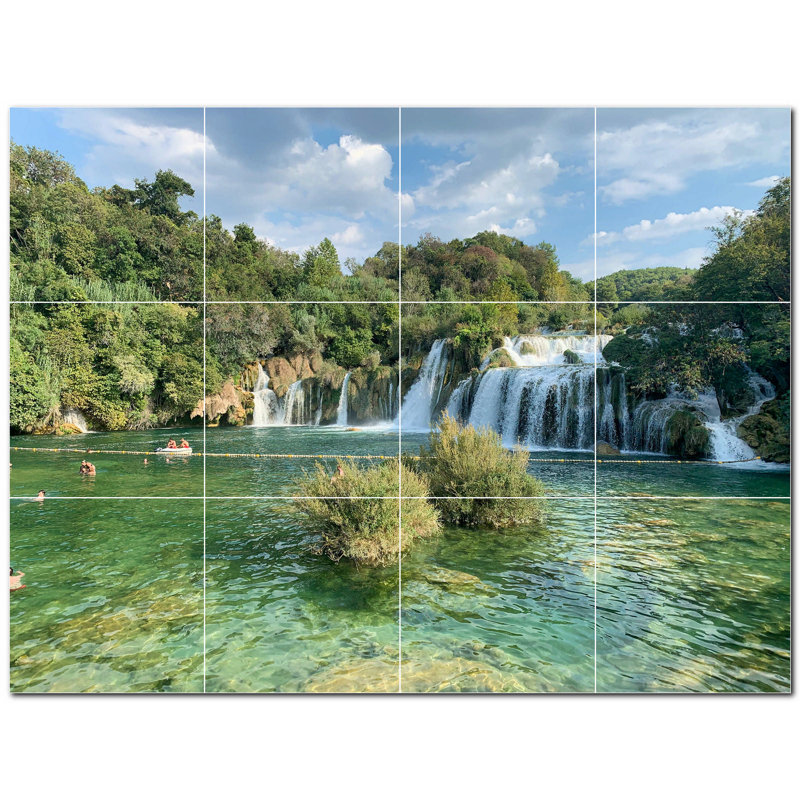 4.25'' x 4.25'' Satin Ceramic Decorative Mural