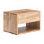 Halya Solid Wood Bedside Table Floating Nightstand-899469546