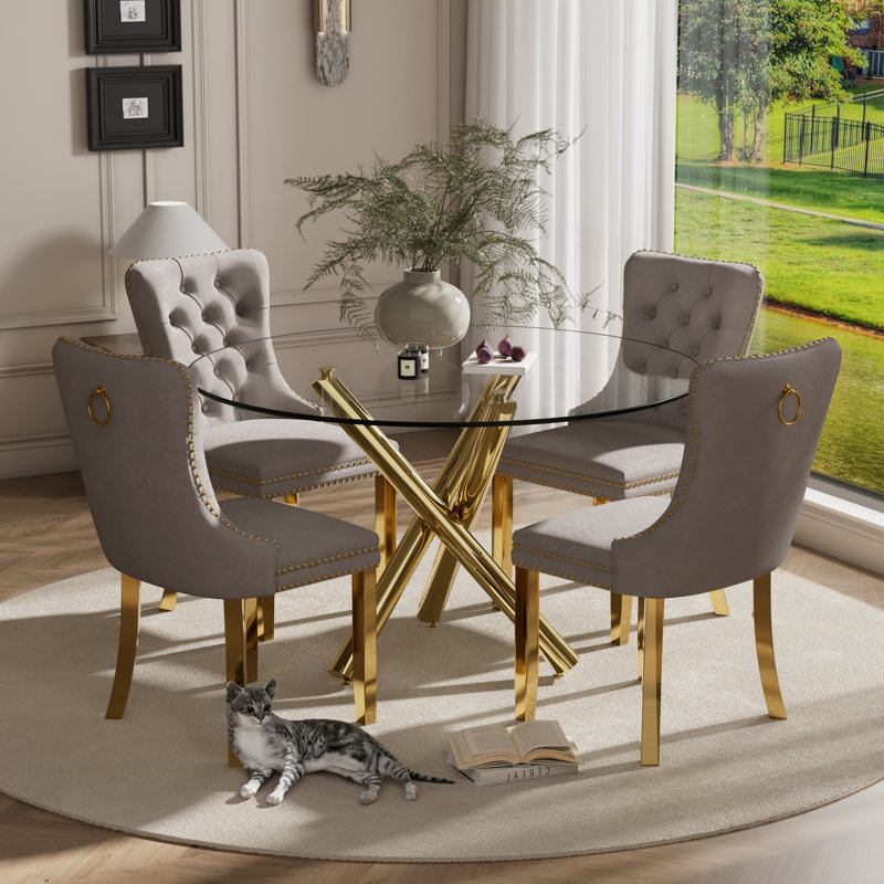 5-Piece Pedestal Dining Set