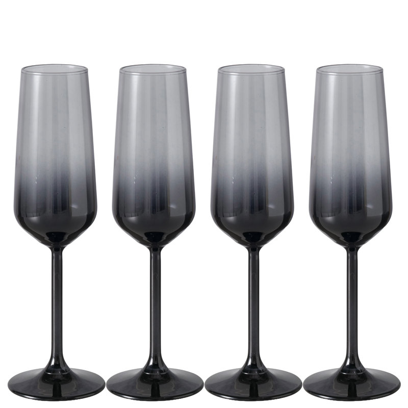 Gradient Long Stem Champagne Flutes