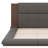 Floor Upholstered Platform Bed With Extended Wood Headboard & Bedside Shelf-1961818785