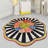 Antibacterial Non-Slip Bathmat, 39.4 Inches Diameter, 100% Polyester, 0.4 Inch Pile Height, 700 g/m² | Machine Washable, Easy Care | Ideal for Bathroom, Shower, and Spa Use, Soft and Durable Design-202326661