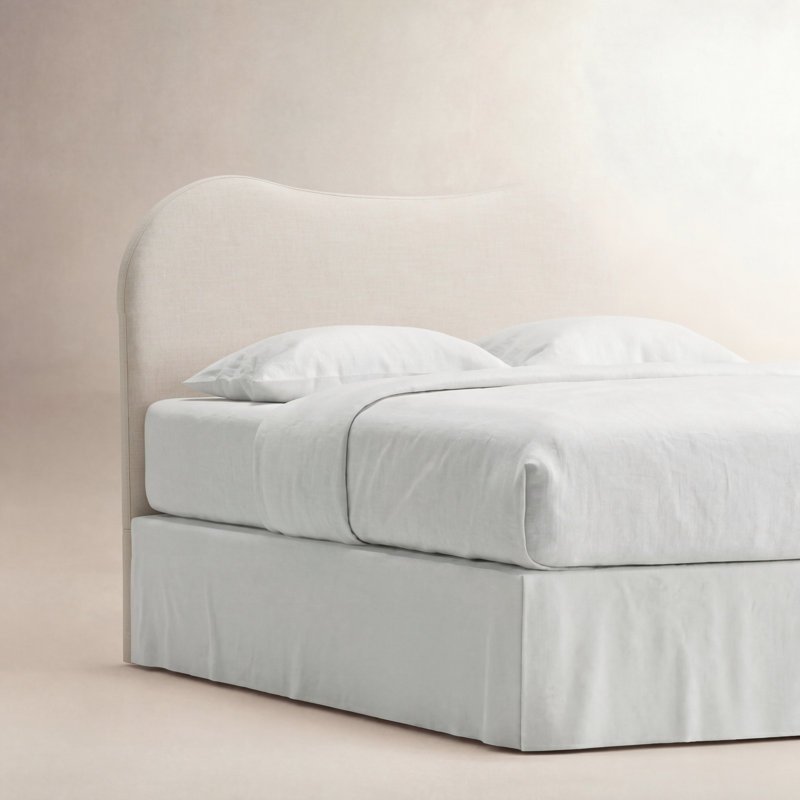 Marcie Upholstered Headboard, Basic Beige, 0317-85, Queen