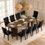 63" - 94.5"Extendable Dining Table with Fluted Storage Base and Velvet Upholstered Chairs-16680656-16680671-16680658