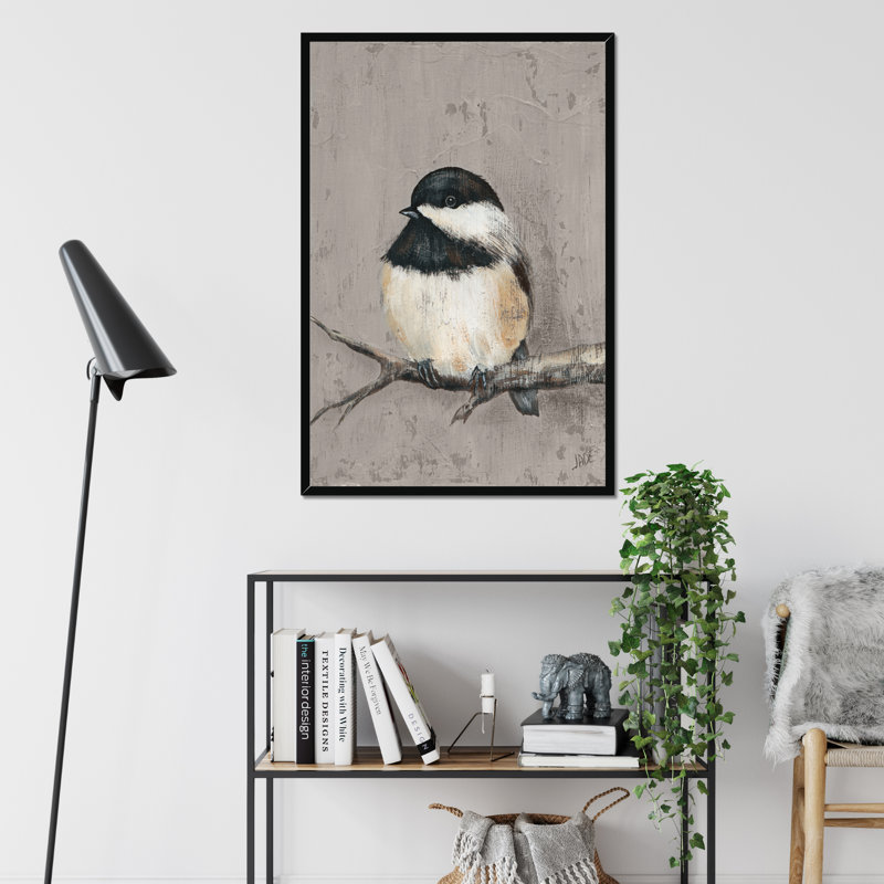 Winter Bird IV by Jade Reynolds - Wrapped Canvas Painting Print, Black Framed Paper Print, 95cm H x 65cm W